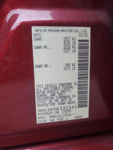 2016 NISSAN ALTIMA 2.5 - 1N4AL3AP3GN335345