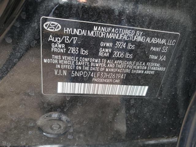 2018 HYUNDAI ELANTRA SE - 5NPD74LF3JH261941