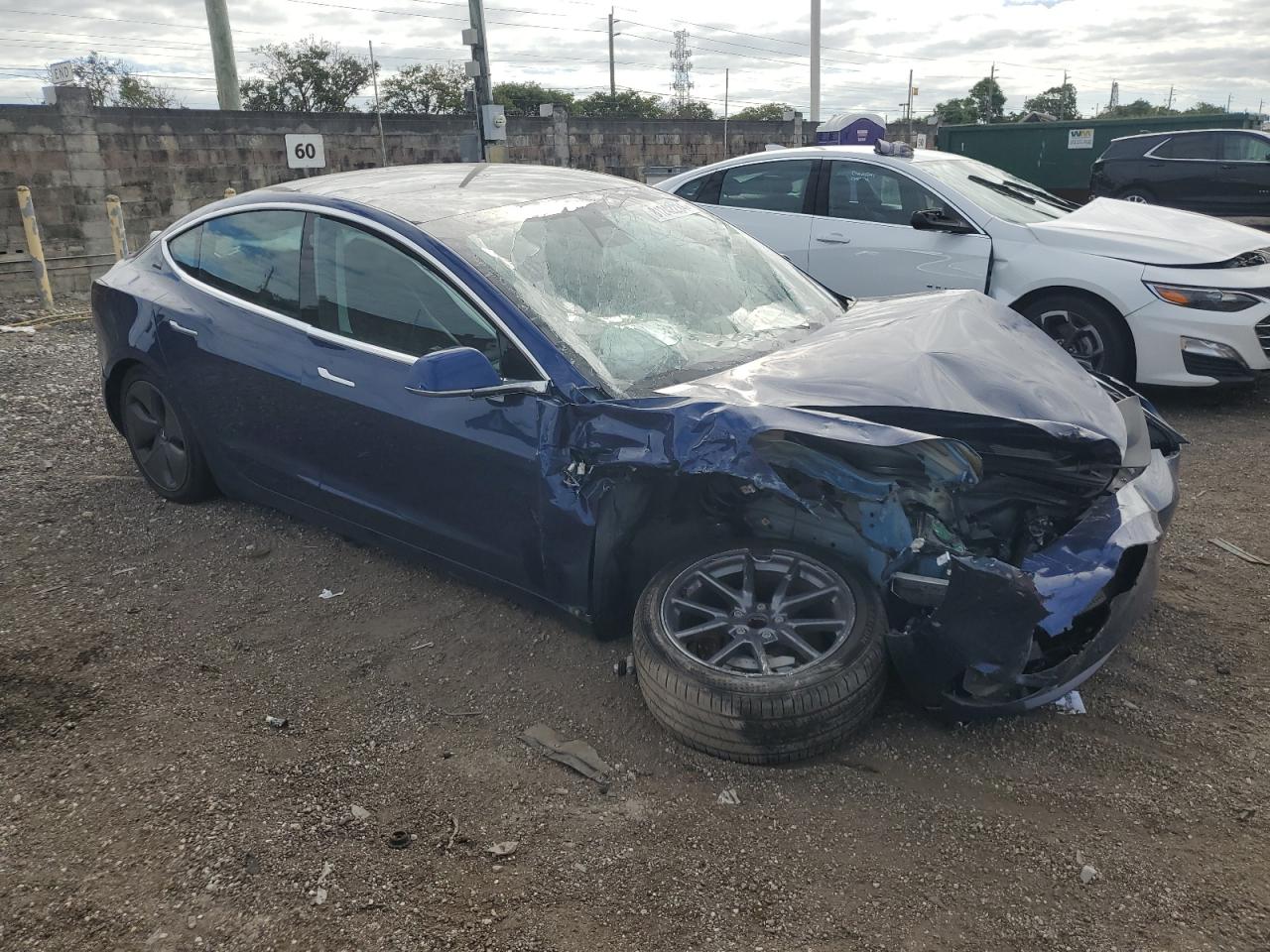 Lot #3024938389 2020 TESLA MODEL 3