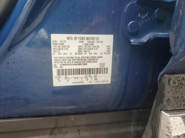 VIN 1FMSK8DH6NGB97980 2022 FORD EXPLORER no.13