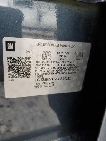 2019 CHEVROLET MALIBU LS - 1G1ZB5ST5KF214111