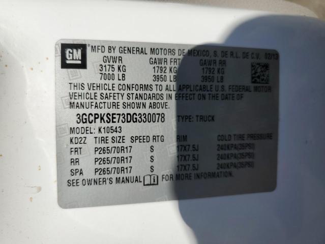 VIN 3GCPKSE73DG330078 2013 CHEVROLET ALL MODELS no.12