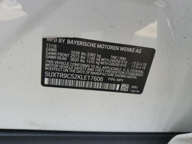 2019 BMW X3 XDRIVE3 - 5UXTR9C52KLE17606