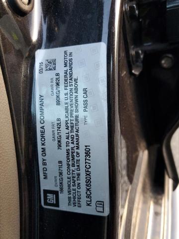 2015 CHEVROLET SPARK EV 1 KL8CK6S0XFC773601