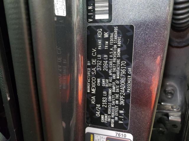 2024 KIA FORTE LX - 3KPF24AD0RE796170