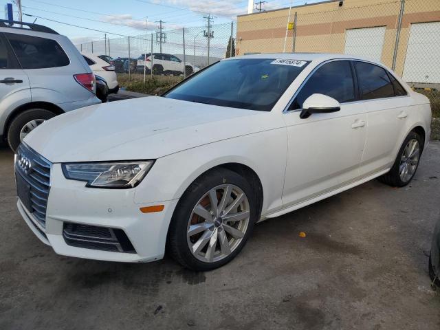 AUDI A4 KOMFORT 2018 white  gas WAUANAF49JA219411 photo #1