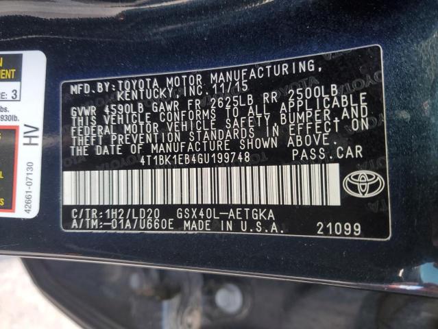 2016 TOYOTA AVALON XLE - 4T1BK1EB4GU199748