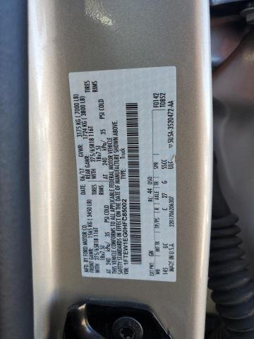2017 FORD F150 SUPER - 1FTEW1EG0HFC85002
