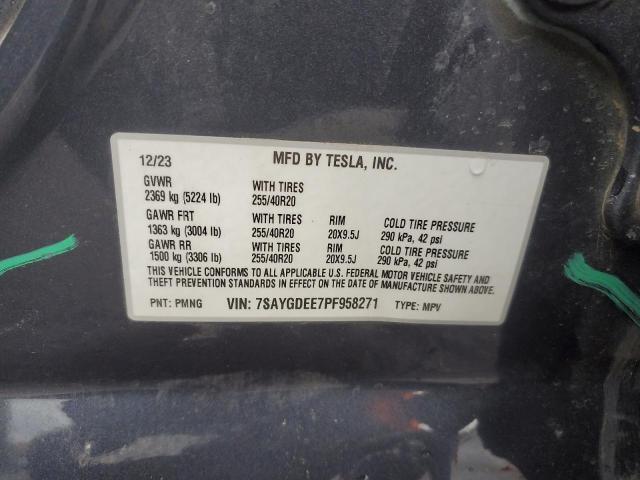 2023 TESLA MODEL Y - 7SAYGDEE7PF958271