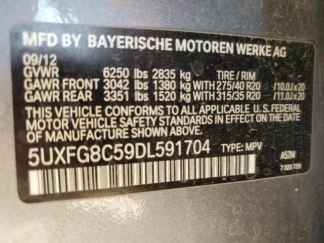 VIN 5UXFG8C59DL591704 2013 BMW X6 no.13