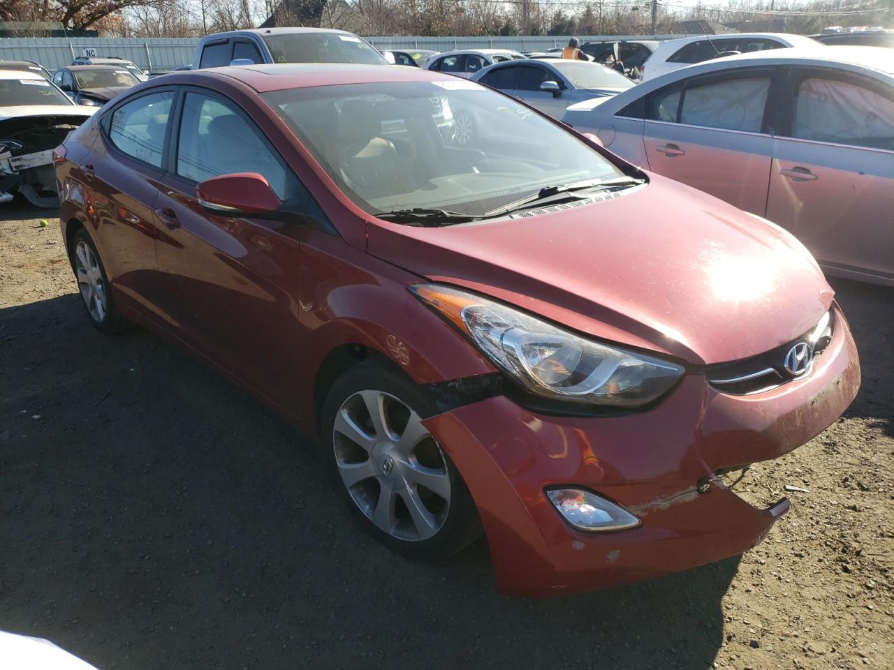 Lot #3023330247 2012 HYUNDAI ELANTRA GL