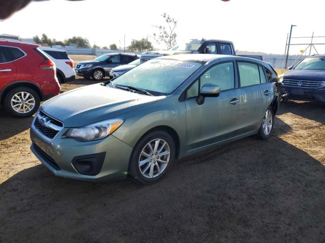 SUBARU IMPREZA PR 2014 green  gas JF1GPAC66E8228390 photo #1