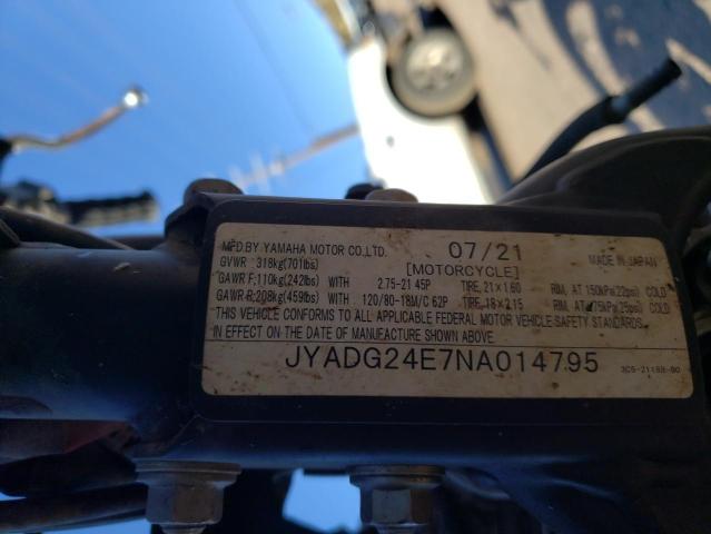 2022 YAMAHA XT250 JYADG24E7NA014795