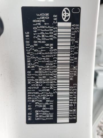 2020 TOYOTA COROLLA LE - 5YFEPRAE8LP143109