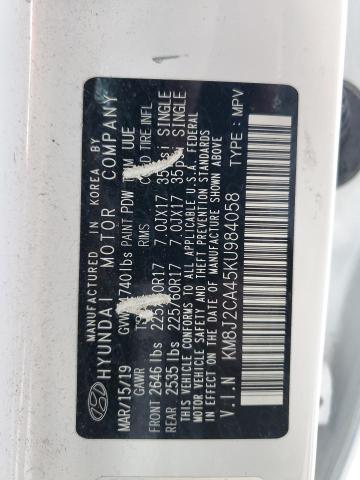2019 HYUNDAI TUCSON SE - KM8J2CA45KU984058