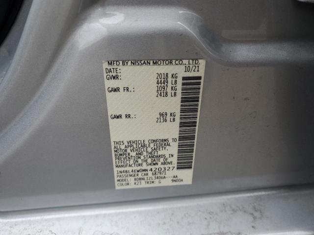 2021 NISSAN ALTIMA SL - 1N4BL4EW0MN420327