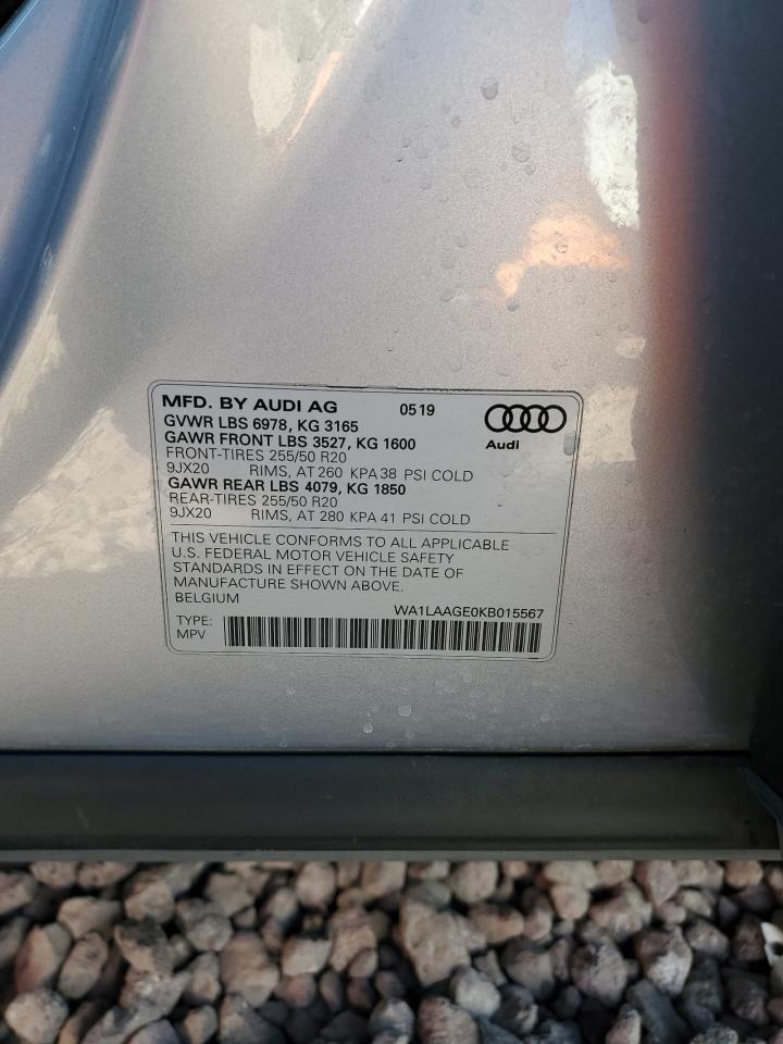 Lot #3030567844 2019 AUDI E-TRON PRE