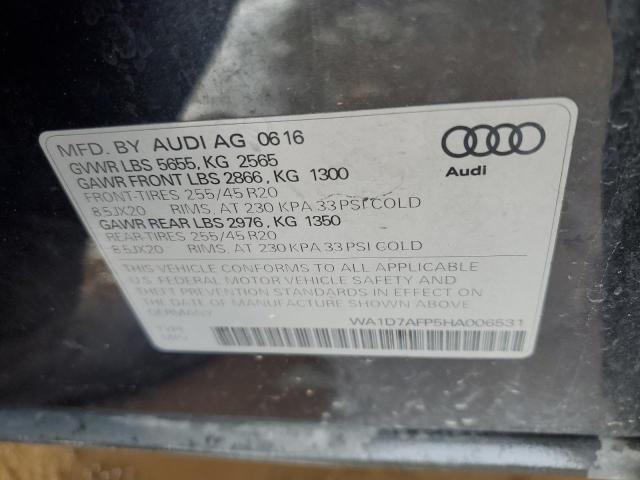 VIN WA1D7AFP5HA006531 2017 AUDI Q5 no.13