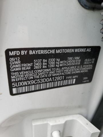 VIN 5UXWX9C53D0A12801 2013 BMW X3 no.13