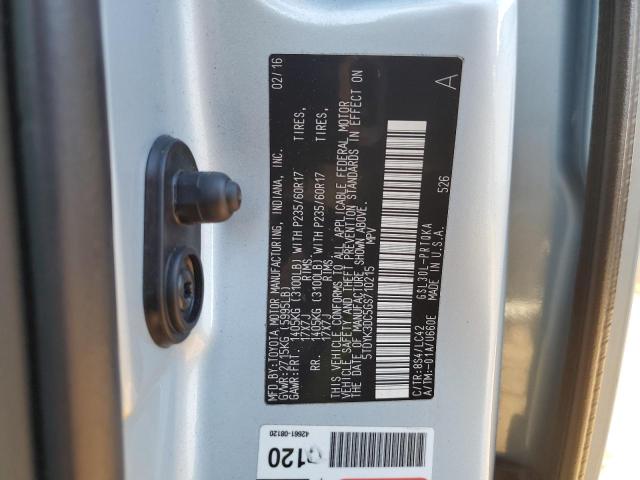 2016 TOYOTA SIENNA XLE - 5TDYK3DC5GS710215