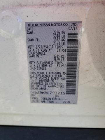2017 NISSAN ROGUE S - 5N1AT2MM2HC793215