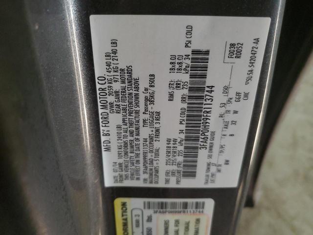 2015 FORD FUSION SE - 3FA6P0H99FR113744