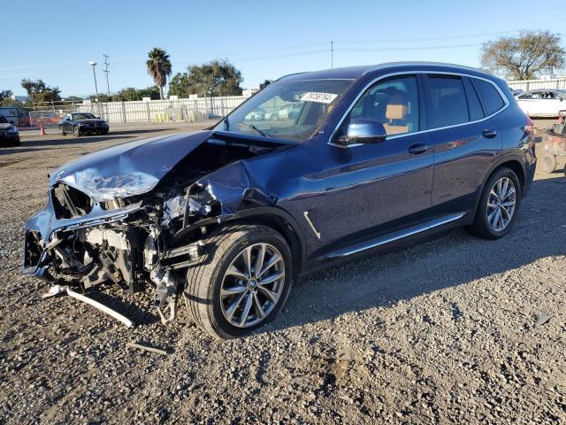 BMW X3 SDRIVE3 2019 blue  gas 5UXTR7C5XKLF23774 photo #1