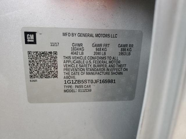 2018 CHEVROLET MALIBU LS - 1G1ZB5ST0JF165981