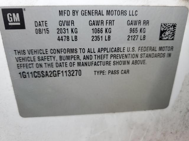 2016 CHEVROLET MALIBU LIM - 1G11C5SA2GF113270