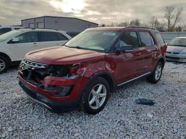 FORD EXPLORER X 2017 burgundy  gas 1FM5K8D81HGA10369 photo #1