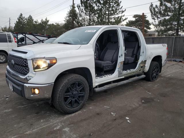 TOYOTA TUNDRA CRE 2020 white  gas 5TFDY5F15LX876582 photo #1