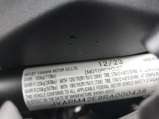 2024 YAMAHA MTM690 JYARM42E8RA000438