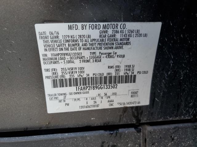 2016 FORD TAURUS LIM - 1FAHP2F89GG133502