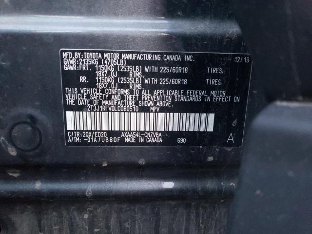 2020 TOYOTA RAV4 ADVEN - 2T3J1RFV0LC080510
