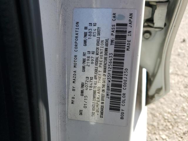 VIN JM1BM1W35F1256433 2015 MAZDA 3 no.12