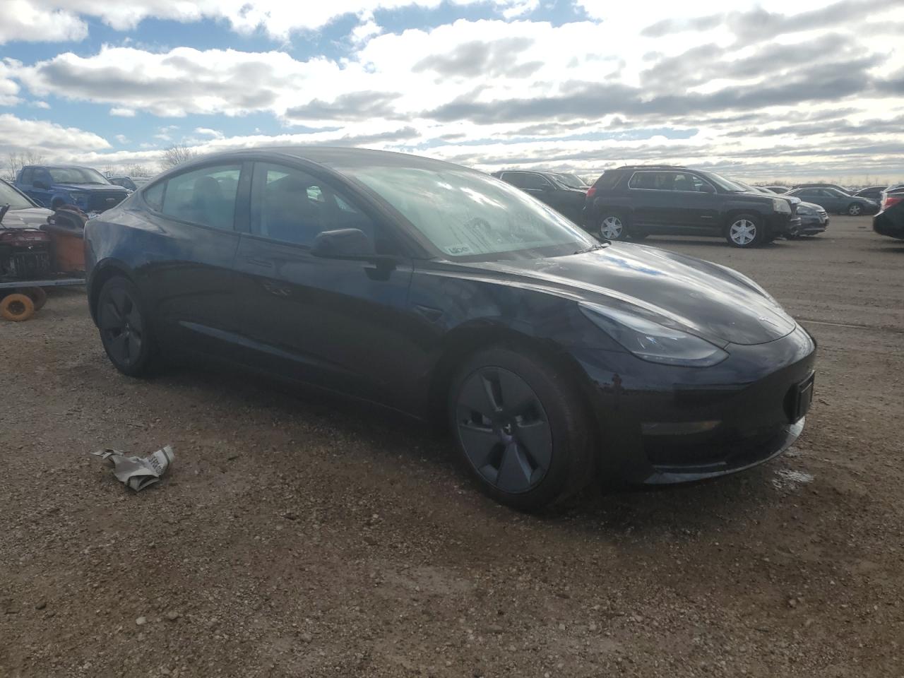 Lot #3020834683 2022 TESLA MODEL 3