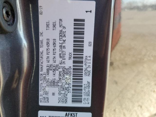 2019 TOYOTA TUNDRA CRE - 5TFDY5F13KX828724