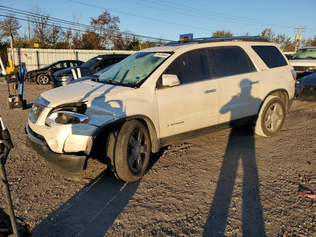 GMC ACADIA SLT 2008 white  gas 1GKER337X8J127466 photo #1