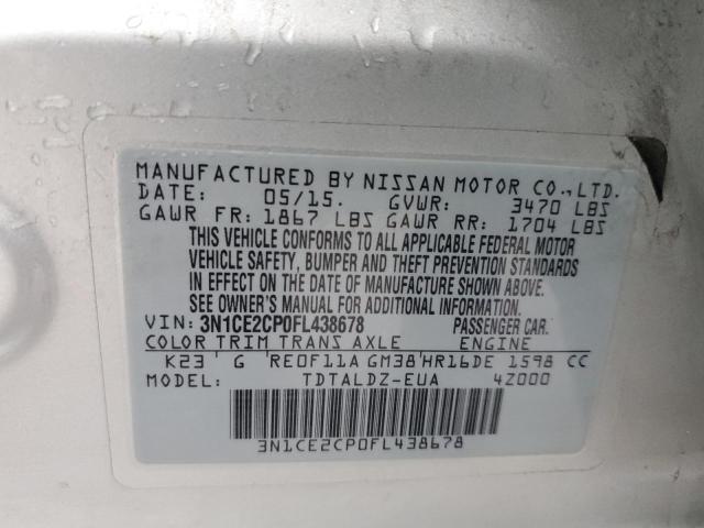 2015 NISSAN VERSA NOTE - 3N1CE2CP0FL438678