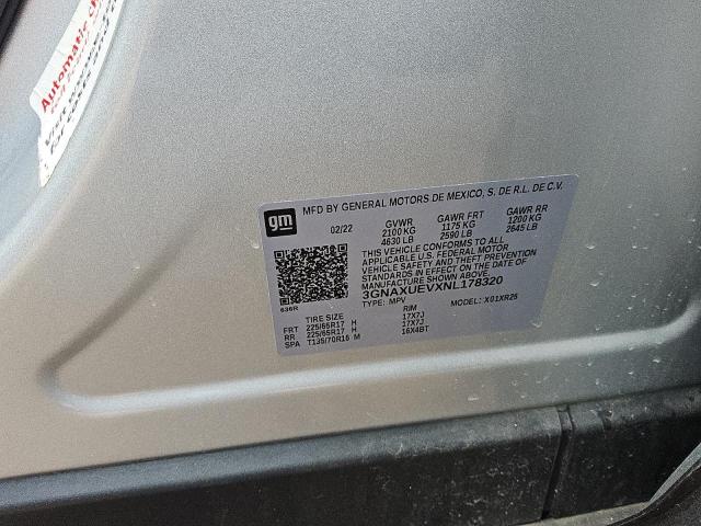 VIN 3GNAXUEVXNL178320 2022 CHEVROLET EQUINOX no.12