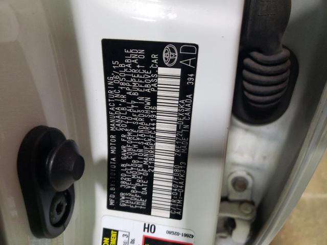 2015 TOYOTA COROLLA L - 2T1BURHE7FC441916