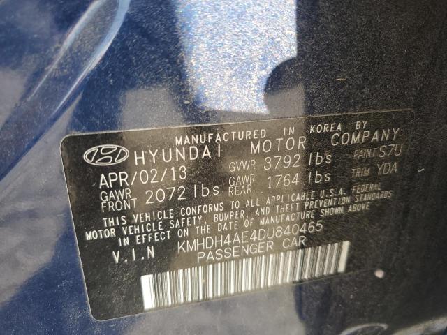 KMHDH4AE4DU840465 2013 HYUNDAI ELANTRA