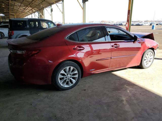 LEXUS ES 300H 2015 red  hybrid engine JTHBW1GG3F2099117 photo #4