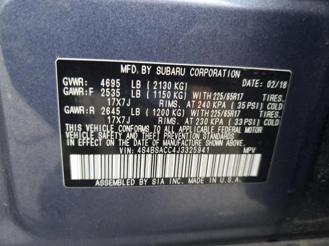 2018 SUBARU OUTBACK 2. - 4S4BSACC4J3325941