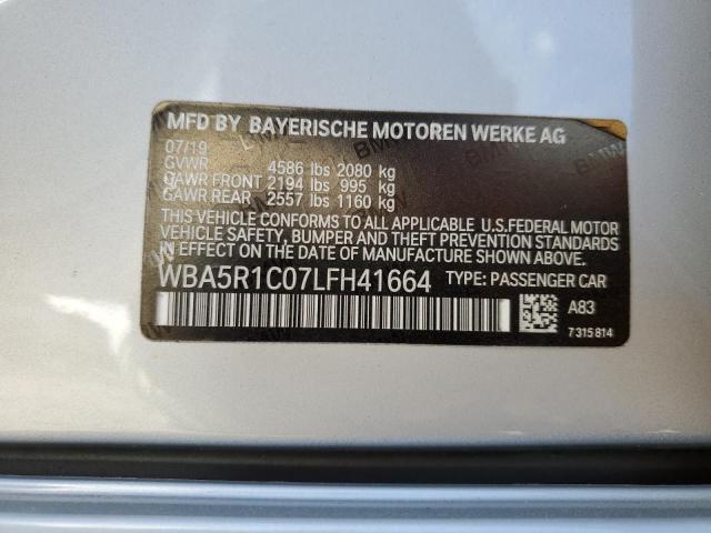 2020 BMW 330I - WBA5R1C07LFH41664