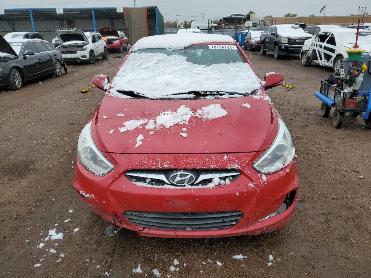 Lot #2974796127 2014 HYUNDAI ACCENT GLS