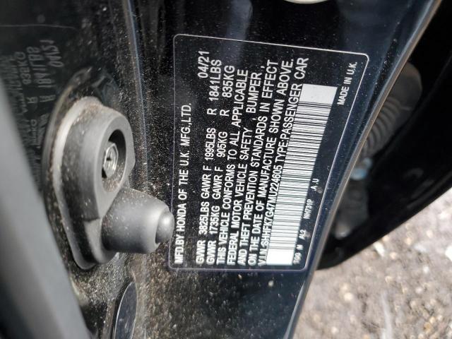 2021 HONDA CIVIC SPOR - SHHFK7G47MU224605