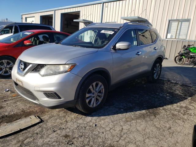 NISSAN ROGUE S 2015 silver  gas KNMAT2MV1FP519264 photo #1