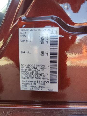 2024 NISSAN ALTIMA SV - 1N4BL4DW4RN364059