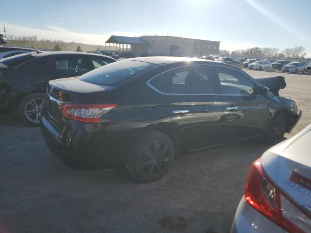 NISSAN SENTRA S 2015 black sedan 4d gas 3N1AB7AP6FY290376 photo #4